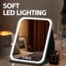 Hot-Selling LED Makeup Portable Foldable Lighted Rechargeable Vanity Desktop Fill Light Leather Case Mirror_maomaolike.com