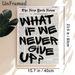 Inspirational Slogan Painting Poster, Vintage Newspaper-style Poster, Motivational "What If I Never Give Up?" Design, Suitable Decor For Home Office_maomaolike.com