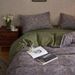 SetMicrofiber Duvet Cover High-end American Retro A-class Maternity-grade Double-layer Jacquard Four-piece Set, Pure_maomaolike.com