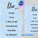 French Être Verb Conjugation Painting Poster, Soft Pastel Style Poster, Gentle Blue Design With Foliage & Sun Accents, Supports French Language_maomaolike.com