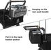 Collapsible Wagon Heavy Duty Folding Wagon Cart With Removable Canopy, 4" Wide Large All Terrain Wheels, Brake, Adjustable Handles,Cooler Bag Utility Carts For Outdoor Garden Beach_maomaolike.com