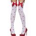 Unisex Halloween stockings Christmas stockings bow stockings Halloween party high socks nurse socks_maomaolike.com