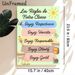 French Classroom Rules Painting Poster, Cute Cartoon Style Poster, Colorful Illustrated French Class Behavioral Rules With Lovely Animal Motifs_maomaolike.com