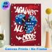 Dice Themed Painting Poster, Vibrant Graffiti Style Poster, Bold Blue Dice With "Against All Odds" Typography On Deep Red Backdrop, Eye-catching Urban_maomaolike.com