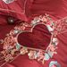 Modern Style Wedding Celebration Red Embroidered Bedding Pure Long-staple Cotton Four-piece Set Home Textile Floating Line Dream 2_maomaolike.com