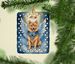 Finnish Spitz My Angel Porcelain Ornament Christmas Tree Hanging Decorations For Home Christmas Holiday, Rectangle, Gift, Multicolor_maomaolike.com