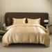 Silky Satin Quilt Cover Three Piece Set Full Sizes For Europe And The United States Bedding_maomaolike.com