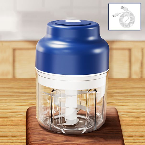 Food 320ml Electric Chopper USB Rechargeable Meat Grinder Garlic Press Portable Blender_maomaolike.com