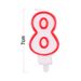 Number 8 Birthday Candle 3D Number Happy Birthday Cake Candles For Birthday Party Wedding Decoration Reunions Theme Party 7cm 24pcs_maomaolike.com