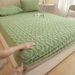 Winter Taffeta Cotton Quilted Sheet Single Piece Mattress Protector 2024 New Fleece Bed Cover_maomaolike.com