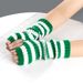 Unisex cosplay party Christmas gloves Bare fingers anime striped sleeves long wool gloves_maomaolike.com