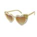 Unisex Fashion Round Diamond Studded Sunglasses Sun Protection Sunglasses Outdoor Rhinestone Glasses_maomaolike.com