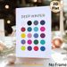 Deep Winter Color Palette Painting Poster, Vibrant Minimalist Color Dot Poster, Practical Color Reference Ideal For Home Studio, Fashion Workspace_maomaolike.com