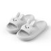 Cute Rabbit Unisex Non-Slip Slip-On Indoor Comfortable Soft Home Slippers_maomaolike.com