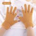 Office Writing Gloves, Men's And Women's Winter New Half Finger Knitted Cashmere Student Gloves_maomaolike.com