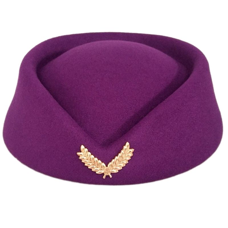 Hot Sale Stewardess Hat Flight Attendant Air Hostess Cosplay Costume Live-streaming Stage-performance Building Property_maomaolike.com