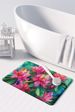 West Virginia Rhododendrons In Watercolor Memory Foam Kitchen Mat Machine Washable Anti-Fatigue Mat Cushion Comfort Bath Mat Or Kitchen Rug_maomaolike.com
