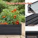 6x3x1 FT Metal Raised Garden Bed Outdoor Reinforced Galvanized Rustproof Colored Steel Planter Boxes For Vegetables, Raised Beds For Growing Flowers Herbs Succulents_maomaolike.com