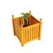 Wood Outdoor Square Wooden Flower And Herb Pot For Garden, Porch And Patio - Outside Plant And Vegetable Container ,Planter,Teak_maomaolike.com