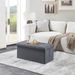 Folding Storage Ottoman Bench, Ottoman Foot Rest, End Of Bed Bench, Storage Chest, For Living Room, Bedroom, Entryway, 30 Inches, Gray_maomaolike.com
