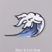 Sea Wave Embroidered Patches For Clothing Thermoadhesive Shark Patch On Clothes Fusible Iron On Appliques On Backpacks/Hats DIY_maomaolike.com