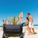 Multi-Functional Push-Pull Folding Wagon Cart With Rotating Handle & 9"x4" Beach Tires For Camping & Beach –300L XL Heavy-Duty, Large Capacity For Transport, Groceries, And Outdoor Use_maomaolike.com