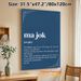 Balkan Slang "Ma Jok" Painting Poster, Minimalist Elegant Typographic Poster, Unique Cultural Linguistic Decor Ideal For Home Office, Living Room_maomaolike.com