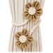 Twisty Fun Handmade Creative Cotton Linen Internet Celebrity New Flower Sheer Super Fairy Curtain Tiebacks_maomaolike.com