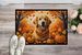 Golden Retriever Fall Doormat Front Door Mat Indoor Outdoor Rugs For Entryway, Non Slip Washable Low Pile, 24H X 36W_maomaolike.com
