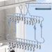 Drying Artifact Multi-Clip Clothes Hanger Home Balcony No Trace Stainless Steel Multi-Functional Underwear Windproof_maomaolike.com