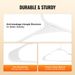 VEVOR Hangers, 0.2 In Ultra-Thin, 50 Pack White Plastic Hangers With Stable Triangular Top Structure & Wider Notch Design, Non-Slip Space Saving Hangers, Fit For T-Shirt, Shirt, Sling & Pant_maomaolike.com
