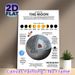 Moon Themed Educational Painting Poster, Informative Illustrated Moon Facts & Phases Infographic Poster, Educational Space-themed Decor Suitable For_maomaolike.com