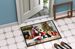 Black Pug And Santa Claus Doormat Front Door Mat Indoor Outdoor Rugs For Entryway, Non Slip Washable Low Pile, 24H X 36W_maomaolike.com