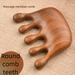 Meridian Massage Sandalwood Five-Tooth Comb Large Scalp Men And Women Health Head Therapy Anti-Static_maomaolike.com
