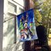 Schnauzer Christmas Reindeer House Flag Large Porch Sleeve Pole Decorative Outside Yard Banner Artwork Wall Hanging, Polyester, House Size, Multicolor_maomaolike.com
