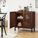 Buffet Cabinet With Storage 32" Wooden Sideboard Coffee Bar Station Anti-toppling Devices Keep Electronic Wires_maomaolike.com