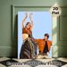 Bollywood Dance Painting Poster, Vibrant Stylized Character Poster, Captures Joyful Traditional Dance Vibe, Ideal For Living Room And Entertainment_maomaolike.com