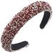 Fashion New Style Full Diamond Headband for Women Colorful Sponge High Skull Top Temperament Headband Simple and Versatile Face Wash Hair Accessory_maomaolike.com