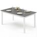 60 Inch Rectangular Dining Table With Solid Rubber Wood Legs Seat Up To 6 Anti-scratch Foot Pads For Kitchen, Dining Table And Restaurants_maomaolike.com