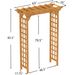 Wooden Arbor, Wedding Arch For Ceremony, Wood Trellis For Plant Climbing, Christmas Decor Pergola For Garden Backyard_maomaolike.com