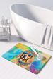 Golden Retriever Hippie Dawg Memory Foam Kitchen Mat Machine Washable Anti-Fatigue Mat Cushion Comfort Bath Mat Or Kitchen Rug_maomaolike.com