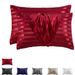 Jacquard Silky Satin Pillowcase ,Similar To Silk Pillowcase 2 Pack, Pillow Case For Sleeping Women With Envelope Closure, Gifts For Women Men_maomaolike.com