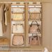 Bag Storage Organizer Space-Saving Dustproof Luxury Tote Handbag Hanging Bag Wardrobe Door Back Bag Storage Rack_maomaolike.com