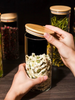 Kitchen High Borosilicate Glass Food Grade Storage Bamboo Lid Sealed Star Jar Blind Box_maomaolike.com