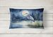 Birds, Birds, Birds Throw Pillow Throw Pillow For Indoor Couch Bed Outdoor Patio Washable, Blue Heron Moonlight 7493,12Hx16W_maomaolike.com
