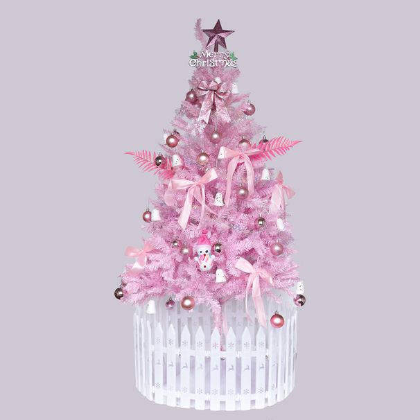 6FT Christmas Tree with Pink Lights - Pre-Lit Artificial Xmas Tree for Holiday Decor_maomaolike.com