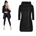 Women's Clothing fashion side zipper plus velvet coat hooded jacket sweatshirt women_maomaolike.com