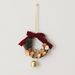 Decoration Artificial Pine Cone Bell Pendant Christmas Car Hanging Berry Vine Eucalyptus Small Wreath_maomaolike.com