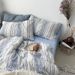 Wholesale INS Japanese Simple Pure Jacquard Four-Piece Bohemian Style Full Yarn-Dyed Washed Cotton 4-Piece Set_maomaolike.com