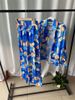Women's Clothing new fashion printed bubble long-sleeved shirt lace-up wide-leg pants two-piece suit_maomaolike.com